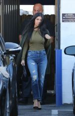 KOURTNEY KARDASHIAN Leaves a Studio in Los Angeles 12/18/2015