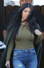 KOURTNEY KARDASHIAN Leaves a Studio in Los Angeles 12/18/2015