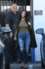 KOURTNEY KARDASHIAN Leaves a Studio in Los Angeles 12/18/2015