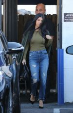 KOURTNEY KARDASHIAN Leaves a Studio in Los Angeles 12/18/2015