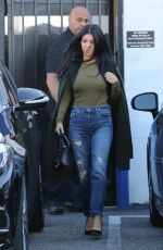 KOURTNEY KARDASHIAN Leaves a Studio in Los Angeles 12/18/2015