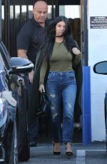 KOURTNEY KARDASHIAN Leaves a Studio in Los Angeles 12/18/2015