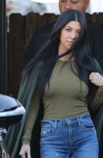 KOURTNEY KARDASHIAN Leaves a Studio in Los Angeles 12/18/2015