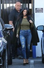 KOURTNEY KARDASHIAN Leaves a Studio in Los Angeles 12/18/2015