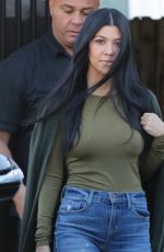 KOURTNEY KARDASHIAN Leaves a Studio in Los Angeles 12/18/2015