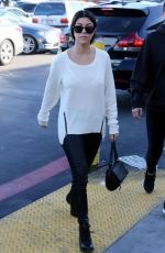 KOURTNEY KARDASHIAN Out Shopping in Woodland Hills 12/24/2015