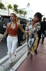 KYLIE JENNER and HAILEY BALDWIN Out Shopping in Miami 12/06/2015