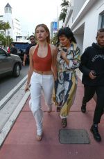 KYLIE JENNER and HAILEY BALDWIN Out Shopping in Miami 12/06/2015