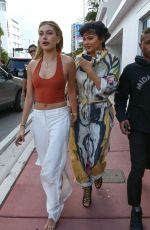 KYLIE JENNER and HAILEY BALDWIN Out Shopping in Miami 12/06/2015
