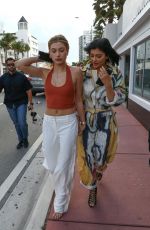 KYLIE JENNER and HAILEY BALDWIN Out Shopping in Miami 12/06/2015