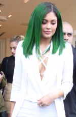 KYLIE JENNER Debuts Emerald Green Hair at Dash Store in Los Angeles 11/30/2015