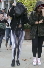 KYLIE JENNER in Spandex Out in Calabasas 12/20/2015