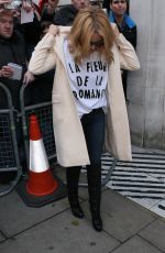 KYLIE MINOGUE Leaves BBC Radio 2 Studio in London 12/04/2015