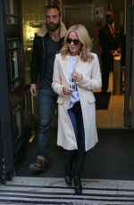 KYLIE MINOGUE Leaves BBC Radio 2 Studio in London 12/04/2015