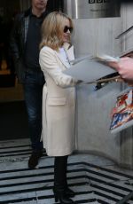 KYLIE MINOGUE Leaves BBC Radio 2 Studio in London 12/04/2015
