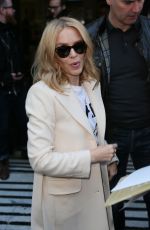 KYLIE MINOGUE Leaves BBC Radio 2 Studio in London 12/04/2015