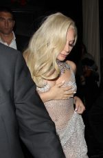 LADY GAGA Leaves Beso Restaurant in Hollywood 12/19/2015