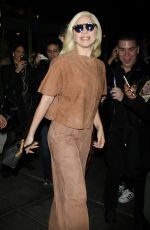 LADY GAGA Leaves Her Hotel in New York 12/10/2015
