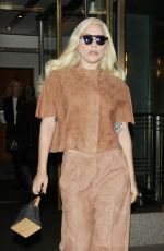 LADY GAGA Leaves Her Hotel in New York 12/10/2015