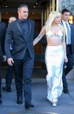 LADY GAGA Leaves Her Hotel in New York 12/11/2015