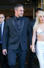 LADY GAGA Leaves Her Hotel in New York 12/11/2015