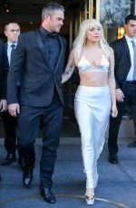 LADY GAGA Leaves Her Hotel in New York 12/11/2015