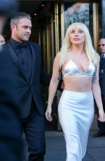 LADY GAGA Leaves Her Hotel in New York 12/11/2015