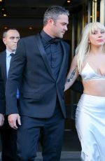 LADY GAGA Leaves Her Hotel in New York 12/11/2015
