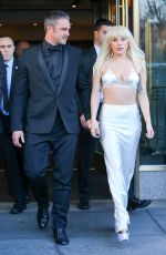 LADY GAGA Leaves Her Hotel in New York 12/11/2015