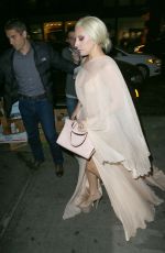 LADY GAGA Night Out in New York 12/12/2015