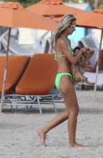 LADY VICTORIA HERVEY in Bikini at a Beach in Miami 12/01/2015