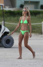 LADY VICTORIA HERVEY in Bikini at a Beach in Miami 12/01/2015