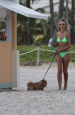 LADY VICTORIA HERVEY in Bikini at a Beach in Miami 12/01/2015
