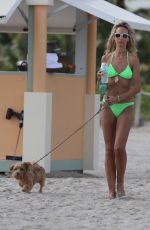 LADY VICTORIA HERVEY in Bikini at a Beach in Miami 12/01/2015
