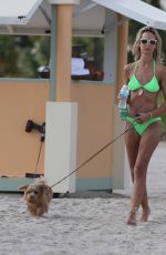 LADY VICTORIA HERVEY in Bikini at a Beach in Miami 12/01/2015