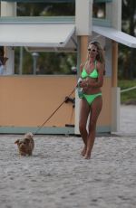 LADY VICTORIA HERVEY in Bikini at a Beach in Miami 12/01/2015