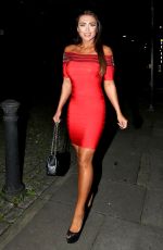 LAUREN GOODGER Night Out in London 25/12/2015