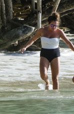 LAUREN SILVERMAN in Bikini on the Beach in Barbados 12/28/2015