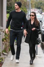 LEA MICHELE Out and About in West Hollywood 12/22/2015