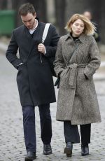 LEA SEYDOUX Out nad About in Paris 12/10/2015
