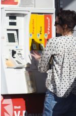 LENA HEADEY at a Gas Station in Los Angeles 12/03/2015