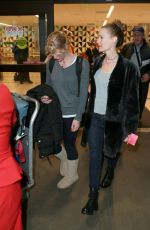 LESLIE MANN Arrives at LAX Airport in Los Angeles 12/22/2015
