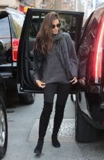 LILY ALDRIDGE Out and About in New York 12/04/2015