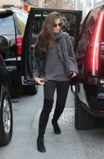 LILY ALDRIDGE Out and About in New York 12/04/2015