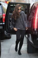 LILY ALDRIDGE Out and About in New York 12/04/2015