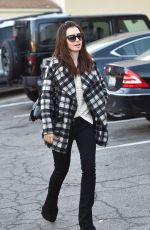 LILY COLLINS Leaves an Office in Los Angeles 12/15/2015
