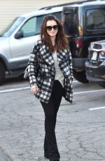 LILY COLLINS Leaves an Office in Los Angeles 12/15/2015