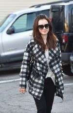 LILY COLLINS Leaves an Office in Los Angeles 12/15/2015