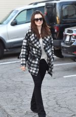 LILY COLLINS Leaves an Office in Los Angeles 12/15/2015