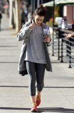 LILY COLLINS Out and About in West Hollywood 12/16/2015